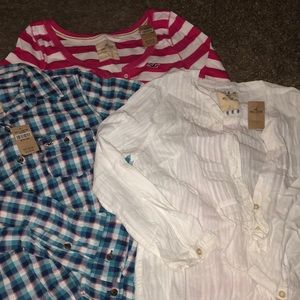 LOT of NWT Hollister shirts